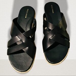 NIB Cole Haan Espadrille Slide Sandals